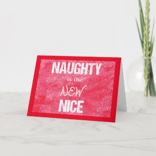 Naughty est la NOUVELLE carte de Noël Nice