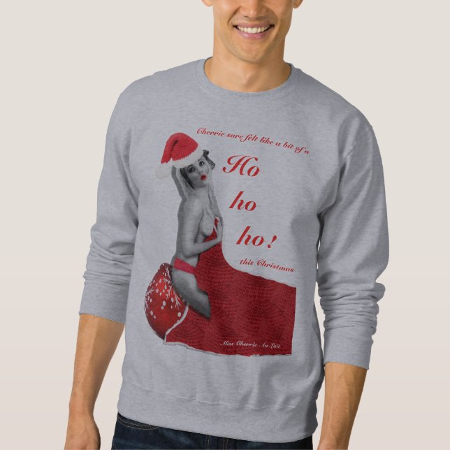 Naughty Fun Novelty Mens Weihnachtsjumper Sweater Sweatshirt (Vorderseite)