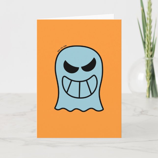 Naughty Halloween Ghost Karte (Vorderseite)