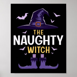 Naughty Halloween Hexengruppe Matching Costume Poster