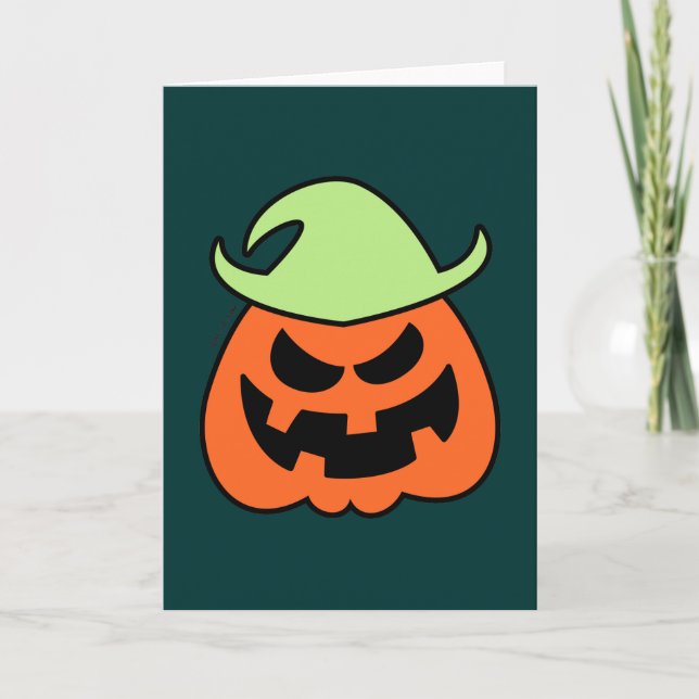Naughty Halloween Scarecrow Karte (Vorderseite)