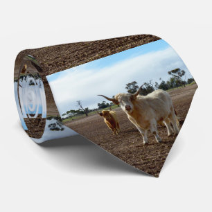Naughty Highland Kühe Ate Crop, Neck Tie Krawatte