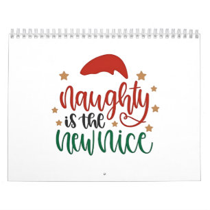 Naughty ist der neue schöne Weihnachtsmann Kalender