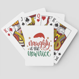Naughty ist der neue schöne Weihnachtsmann Spielkarten