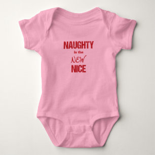 Naughty ist Nizza Baby Strampler