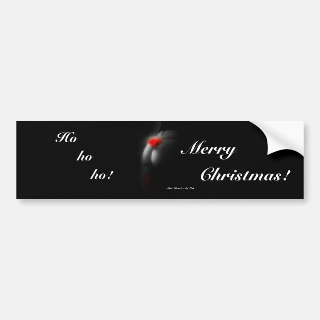 Naughty Joke Sexy Pinup Weihnachts-Autoaufkleber Autoaufkleber (Vorne)