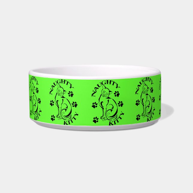 Naughty Kitty Pet Bowl Napf (Links)