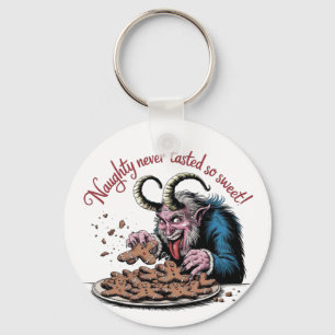 Naughty Krampus Weihnachtsdesign Schlüsselanhänger