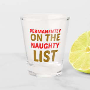 NAUGHTY LIST SCHNAPSGLAS