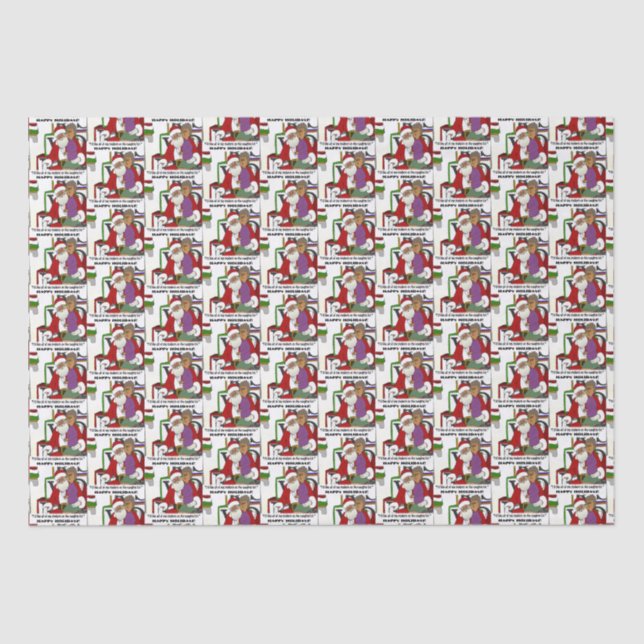 Naughty List Seidenpapier (Vorderseite)