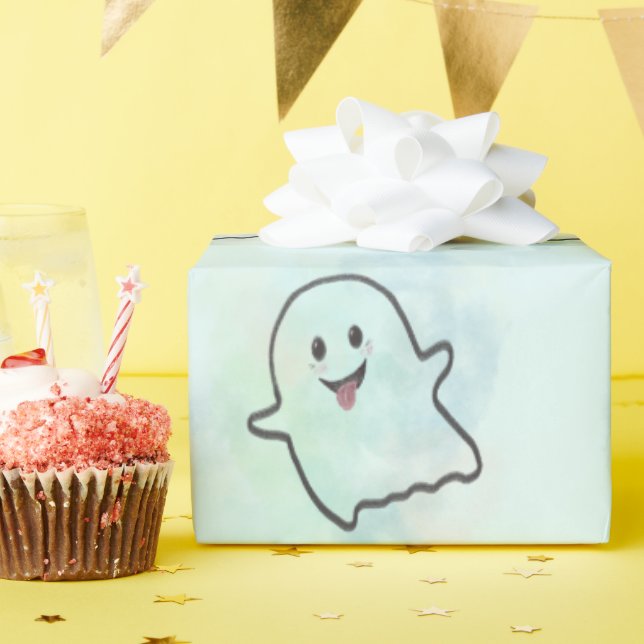 Naughty little ghost  geschenkpapier (Geburtstagsparty)