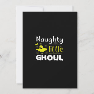Naughty Little Ghoul Feiertagskarte