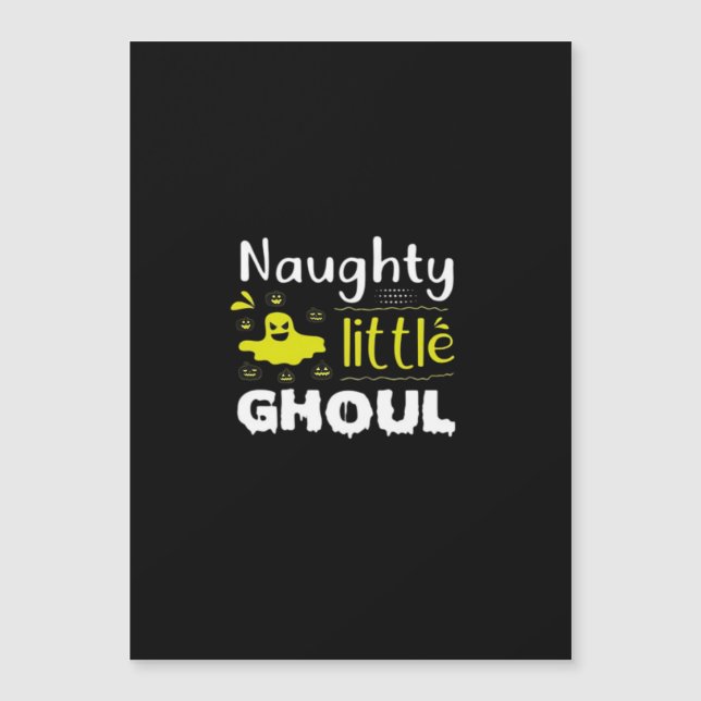 Naughty Little Ghoul Magnetkarte (Vorderseite)