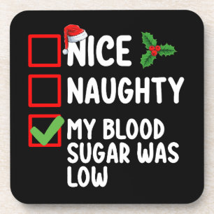 Naughty mein Blutzucker war Diabetes Chris Getränkeuntersetzer