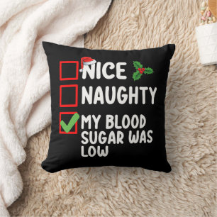 Naughty mein Blutzucker war Diabetes Chris Kissen