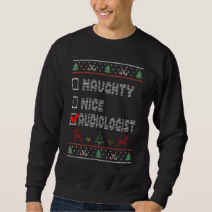 Naughty Nice Audiologe Matching Christmas Group Sweatshirt