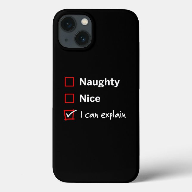 Naughty Nice - ich kann es erklären Case-Mate iPhone Hülle (Rückseite)