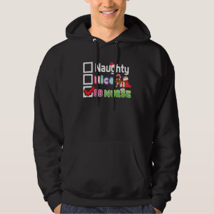 Naughty Nice Ob Nurse Joyeux Noël Père Noël Sweat