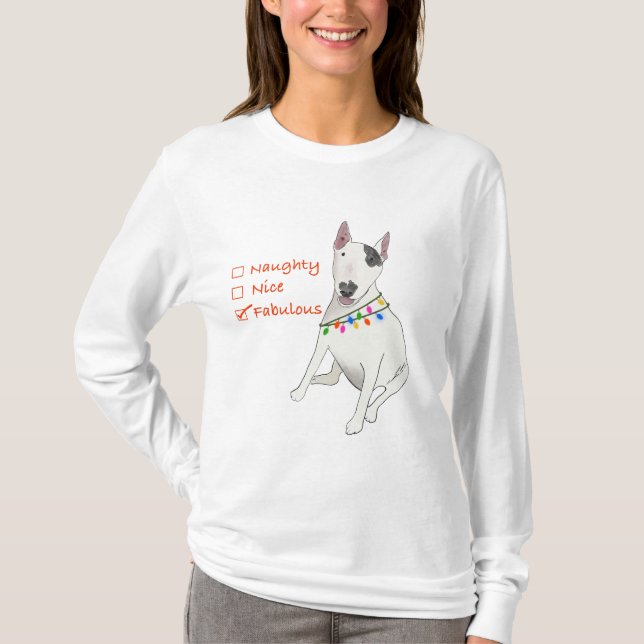 Naughty, Nice oder fabelhaft Rex the TV Terrier.T- T-Shirt (Vorderseite)