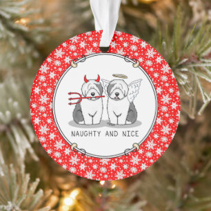 Naughty & Nice Old English Sheepdogs (Grey 1)