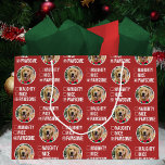 Naughty Nice Pawsome Christmas List, Dog Photo Große Geschenktüte<br><div class="desc">This adorable dog photo Christmas gift bag is the perfect way to let Santa know that your furry friend is on the good list this year. The gift bag features a fun design with a list with the items Naughty, Nice, and Pawsome. Pawsome is checked with a paw print. Add...</div>