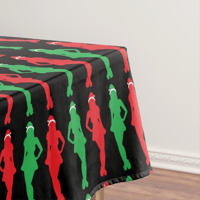Naughty & Nice Xmas Elves Tischdecke (Beispiel)
