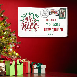 Naughty oder netter Brief des Weihnachtsmanns Empf Banner