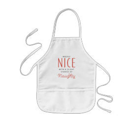 Naughty oder Nice Christmas Cookie Baking Kinderschürze