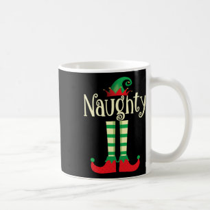 Naughty oder Nice Christmas Couple das schändliche Kaffeetasse