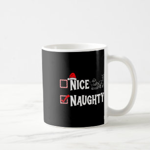 Naughty oder Nice Christmas List Couple Naughty Kaffeetasse