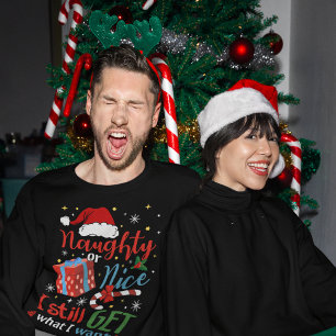 Naughty oder Nice Funny Funny Christmas T-Shirt