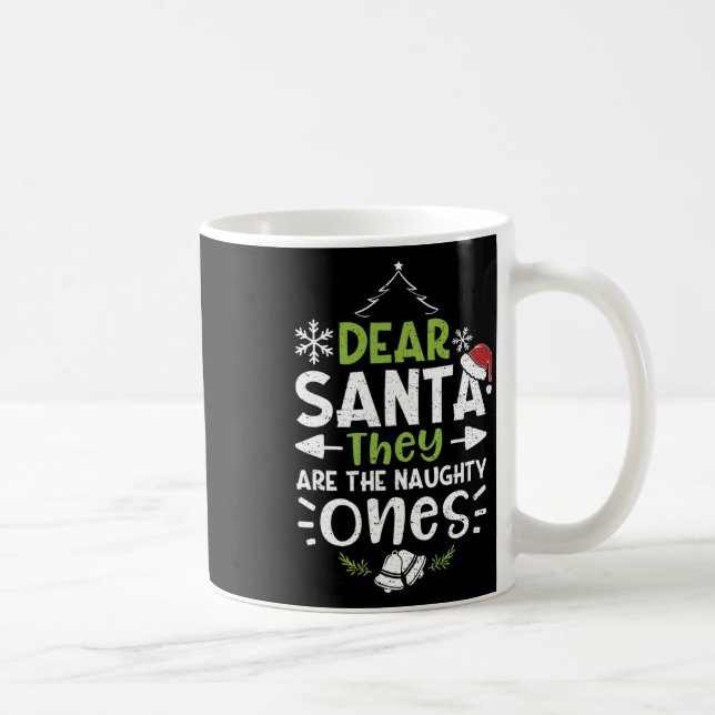 Naughty oder Nice Lieber Weihnachten Sie sind die  Kaffeetasse (Rechts)