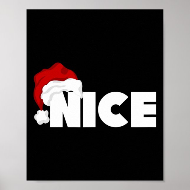 Naughty oder Nice Matching Weihnachten Weihnachten Poster (Vorne)