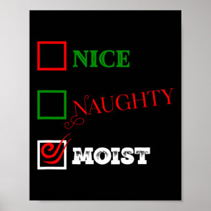 Naughty oder Nice oder feucht hässlich Weihnachtsj Poster
