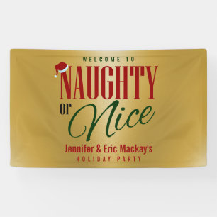 Naughty oder Nice Party Banner
