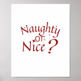 Naughty oder Nice? - Spielerische Holiday Typograf Poster
