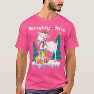 Naughty oder schön frohe Weihnachten Frauen Weihna T-Shirt