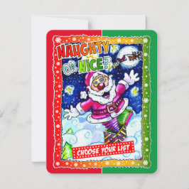 Naughty or nice, choose your list karte