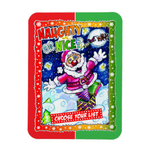 Naughty or nice, choose your list magnet