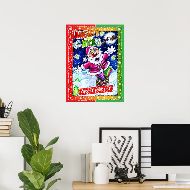 Naughty or nice, choose your list poster (Heimbüro)
