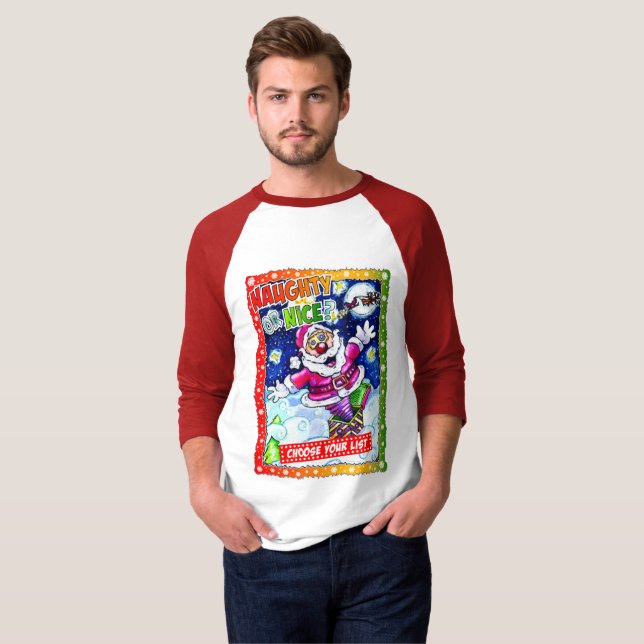 Naughty or nice, choose your list T-Shirt (Vorne ganz)