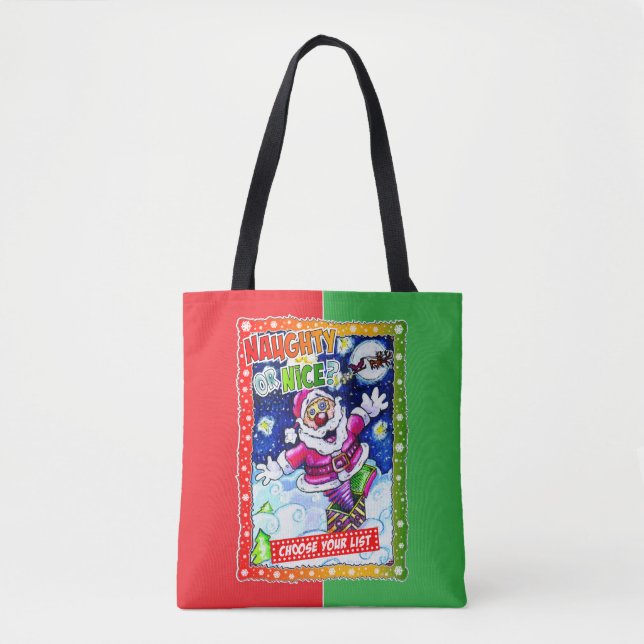 Naughty or nice, choose your list tasche (Vorderseite)