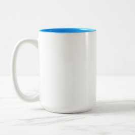Naughty or nice, choose your list zweifarbige tasse