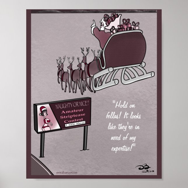 Naughty or Nice Holiday Poster (Vorne)