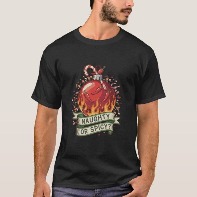 Naughty or Spicy T-Shirt (Vorderseite)