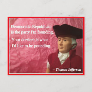 Naughty Presidential Valentine: Party gründet Postkarte