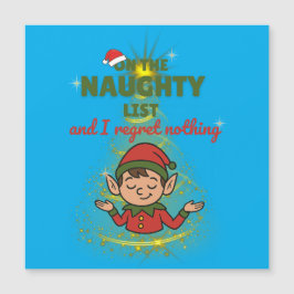 Naughty & Proud of It – Funny Magnetic Xmas Card Magnetkarte