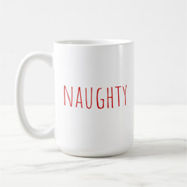 Naughty Rae Dunn Weihnachten Kaffeetasse