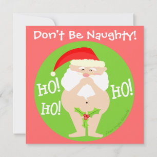 Naughty Santa Party Einladung