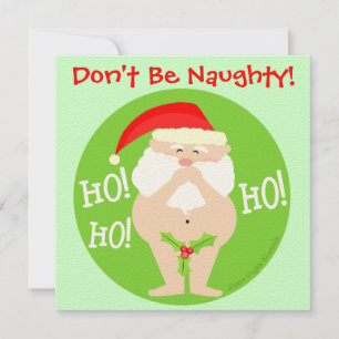 Naughty Santa Party Einladung